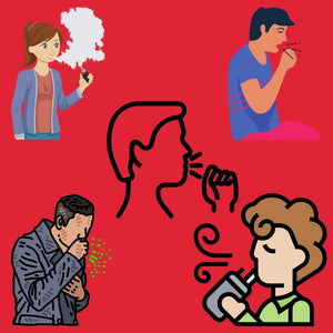 Graphics of People Coughing