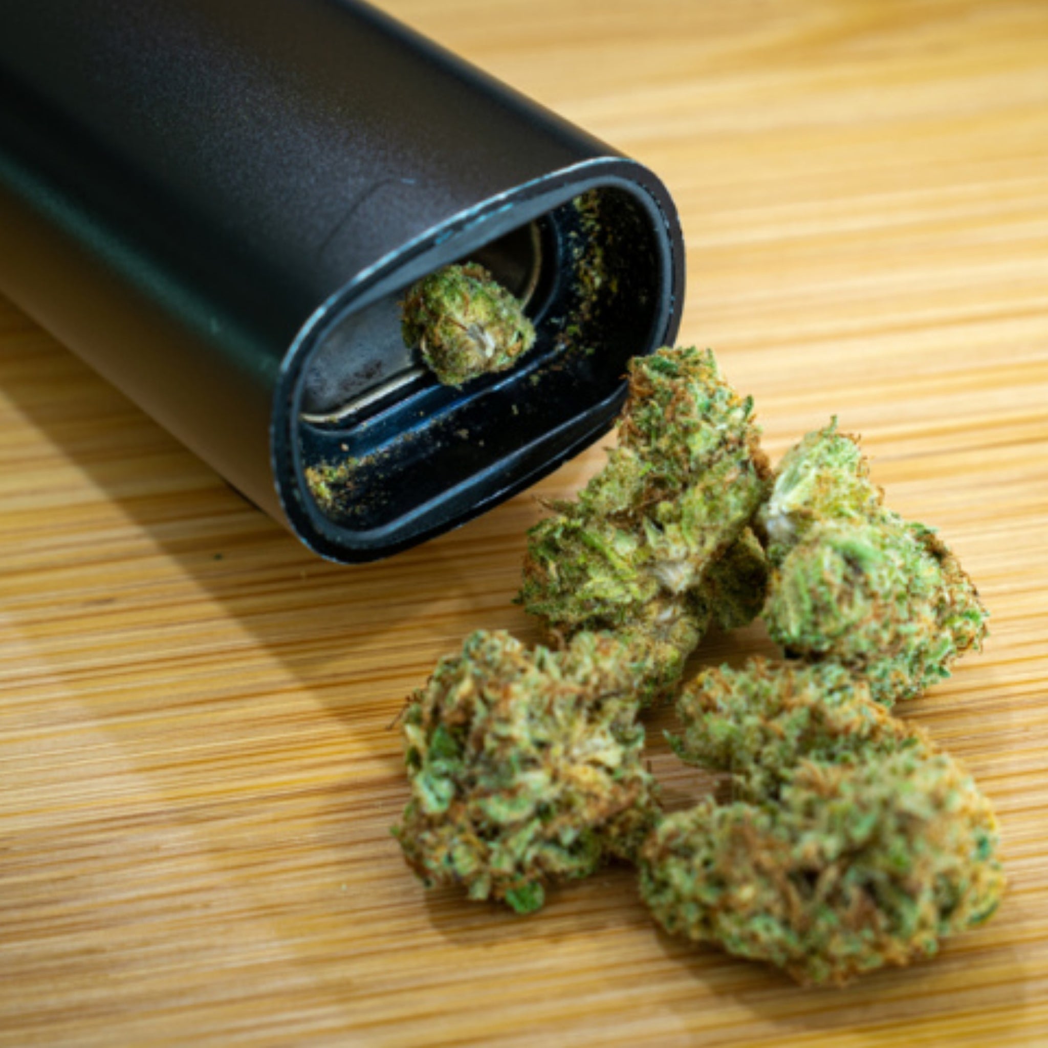 Vaporizer with dried marijuana