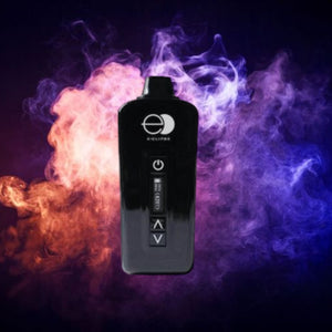 E-Clipse vape with colorful vape smoke